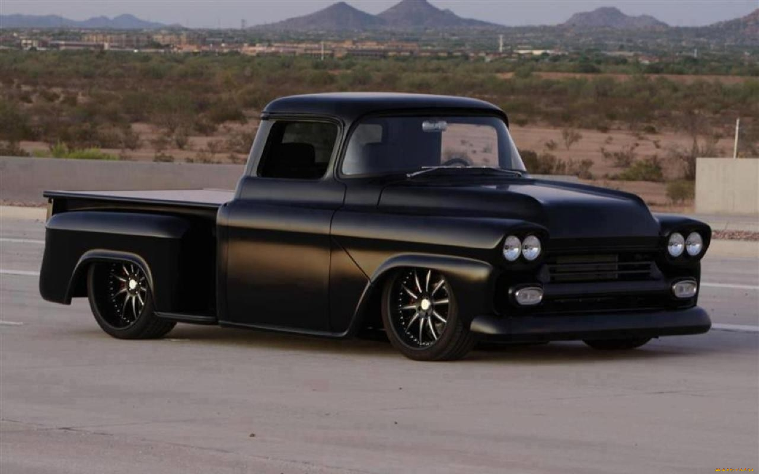 , custom, pick, up, chevy